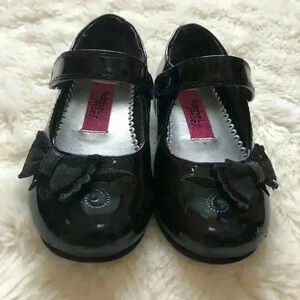 Rachel Shoes Black Toddler Girl Dressy Shoes Sz 6